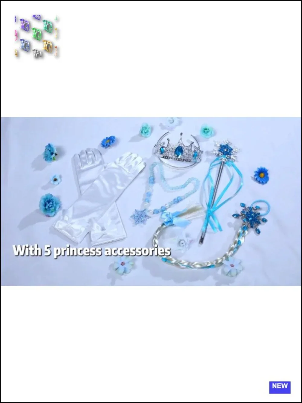 Girls Light Up Princess Costume Dress, RGB LED Music Sync App Controlled,